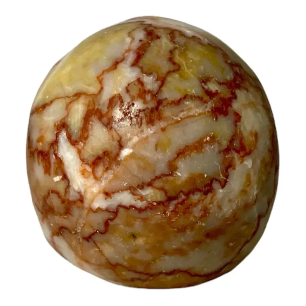 Red Network Vein Jasper Small Skull